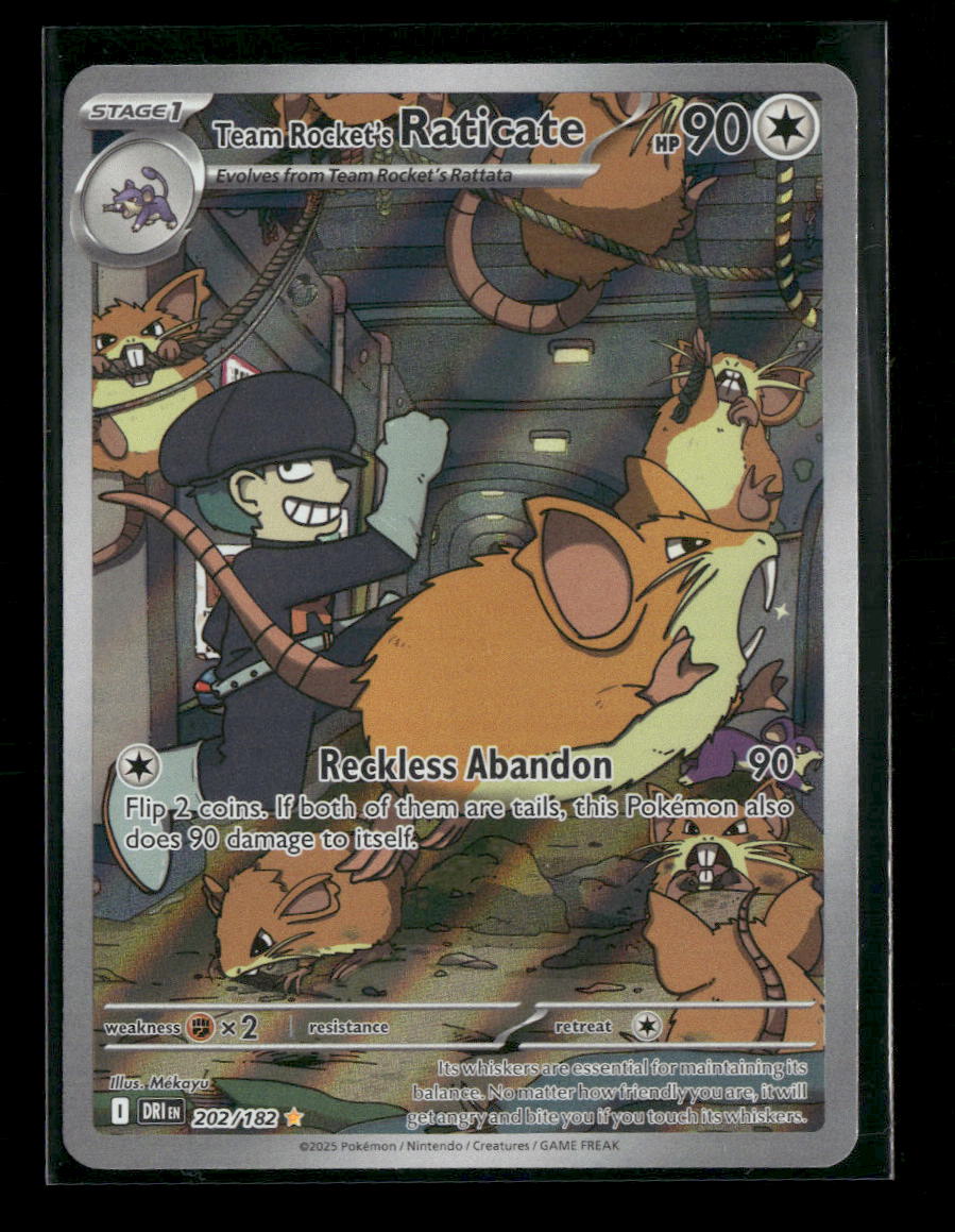 SV10: Destined Rivals Team Rocket's Raticate #202/182