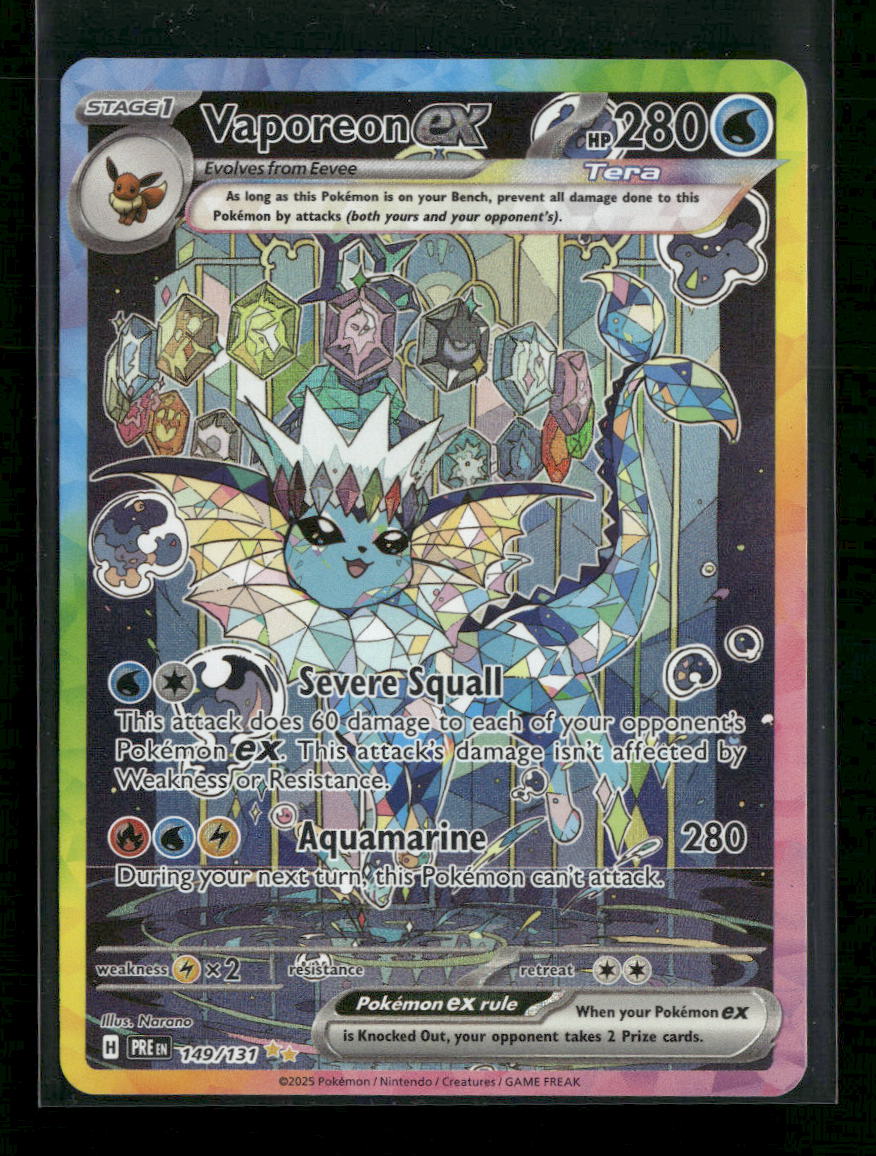 SV: Prismatic Evolutions Vaporeon ex #149/131