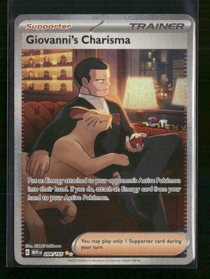 SV: Scarlet & Violet 151 Giovanni's Charisma #204/165