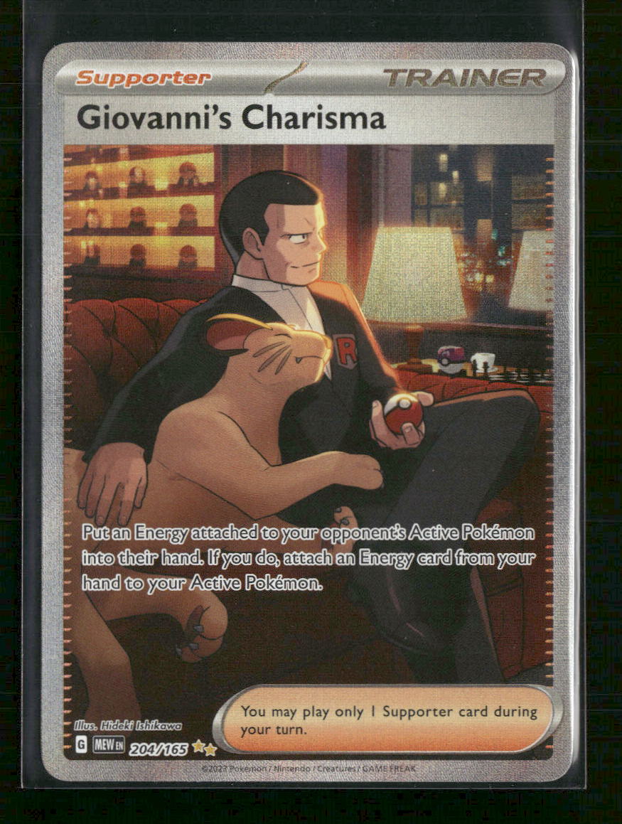 SV: Scarlet & Violet 151 Giovanni's Charisma #204/165