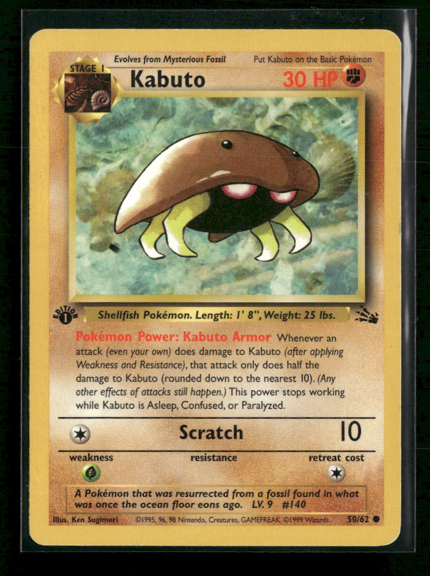 Fossil Kabuto 1st Edition #50/62