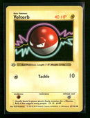Base Set (Shadowless) Voltorb 1st Edition #067/102 Faded Stamp