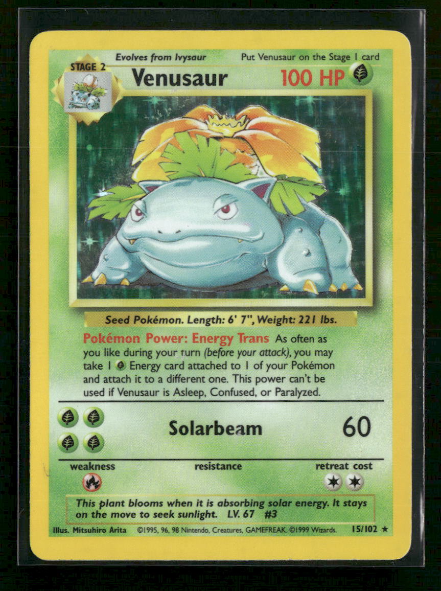 Base Set Venusaur #015/102 *Damaged*