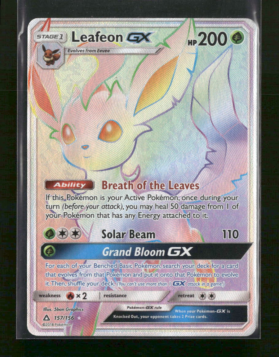 SM - Ultra Prism Leafeon GX (Secret Rare) #157/156