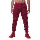 Men's Sports Pants with Double Pockets and Zip Design