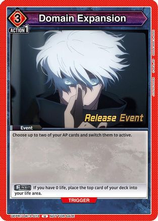 Domain Expansion (UEPR/JJK-3-073) - UEX02BT Jujutsu Kaisen Vol2 Release Event Cards