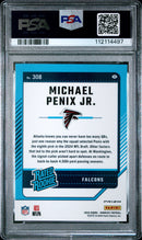 2024 Panini Donruss Optic Preview-Red & Green Michael Penix Jr. 10 PSA #308