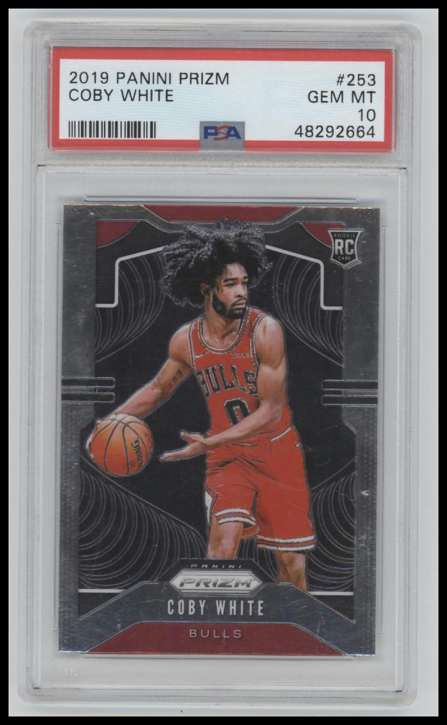 2019 Panini Prizm Coby White 10 PSA #253