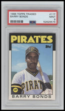 1986 Topps Traded Barry Bonds 9 PSA #11T