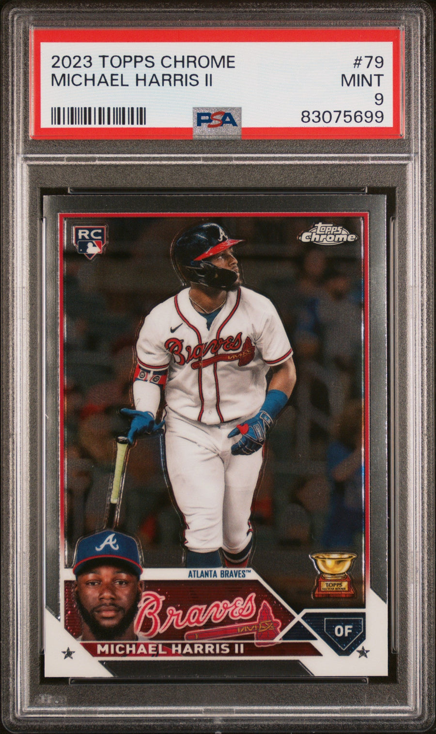 2023 Topps Chrome Michael Harris Ii 9 PSA #79