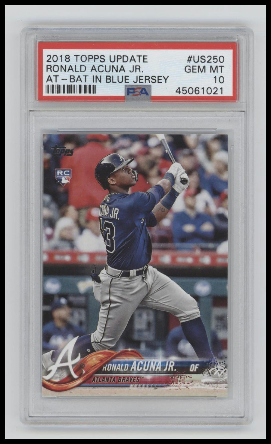 2018 Topps Update Ronald Acuna Jr. 10 PSA #US250