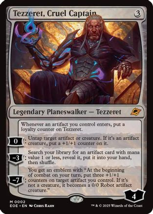 Tezzeret, Cruel Captain (EOE-002) - Edge of Eternities Foil