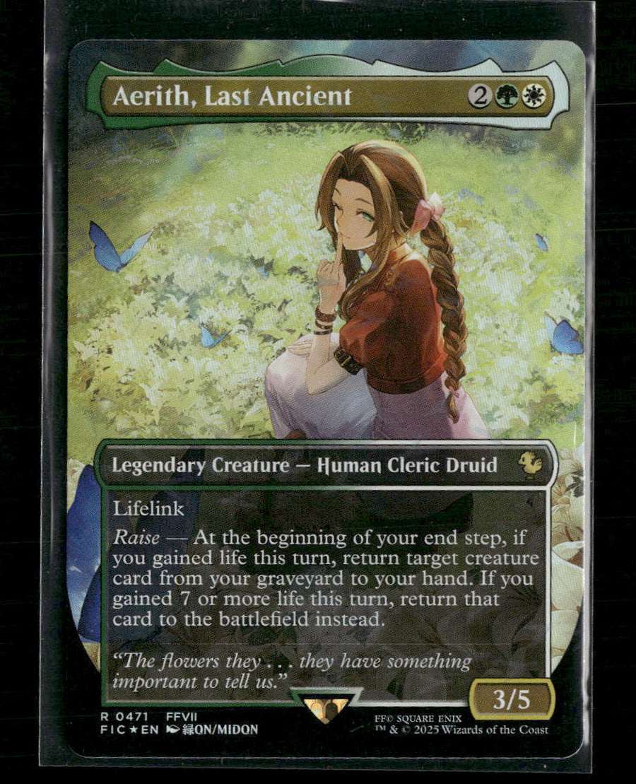 FINAL FANTASY Aerith, Last Ancient (Borderless) (Chocobo Track Foil) #471