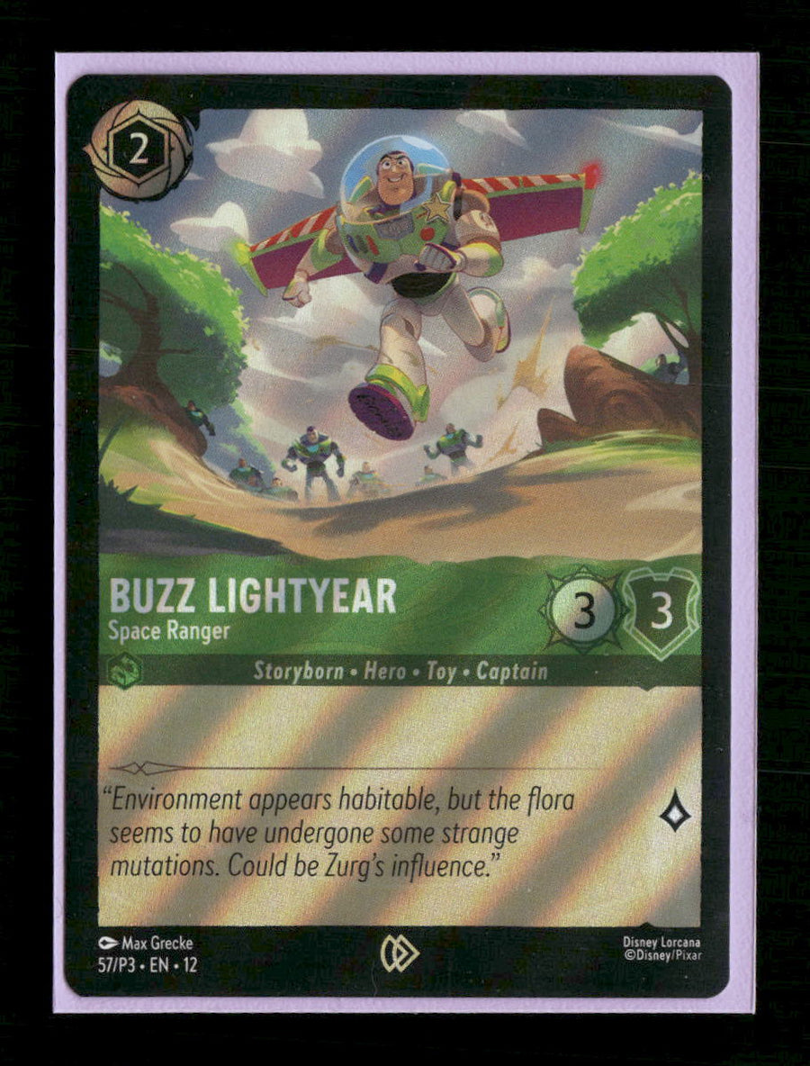 Disney Lorcana Promo Cards Buzz Lightyear - Space Ranger #57