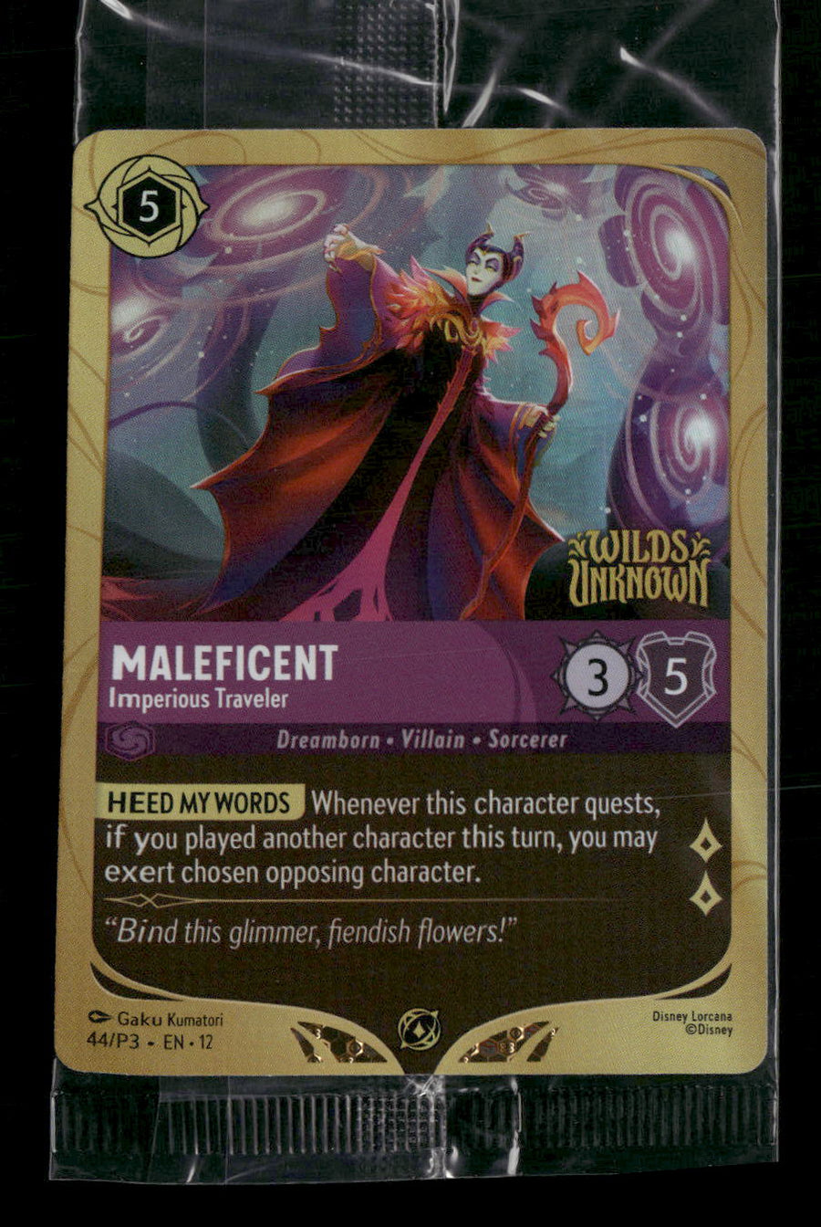 Disney Lorcana Promo Cards Maleficent - Imperious Traveler #44 (Sealed)