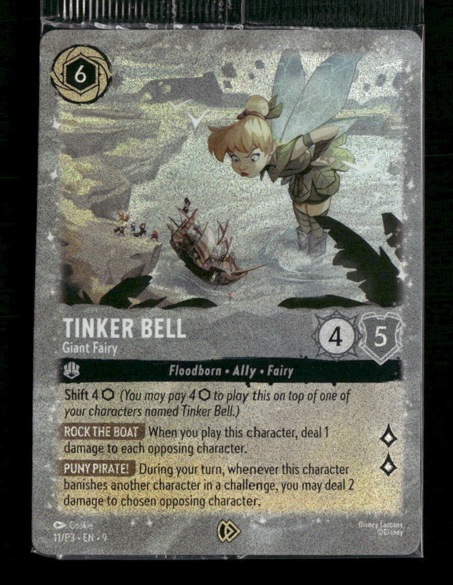 Disney Lorcana Promo Cards Tinker Bell - Giant Fairy #11 (Sealed)