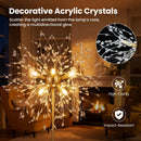 63-Inch Crystal Floor Lamp with Acrylic Crystals