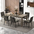 63 Inch Rectangular Modern Dining Kitchen Table