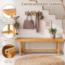 63 Inch Solid Wood Bench for up to 3 People