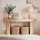 63 Inches Long Console Table Farmhouse Entryway Table with Storage