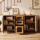 63" Sideboard Buffet Cabinet with 3 Drawers and Storage Shelves