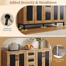 63" Sideboard Buffet Cabinet with 3 Drawers and Storage Shelves