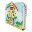 (UPDATED ARRIVAL ESTIMATE: Q3 2024) PREORDER (Estimated Arrival Q2 2024) Loungefly Animation: Rainbow Brite - Rainbow Brite Castle Group Zip-Around Wallet