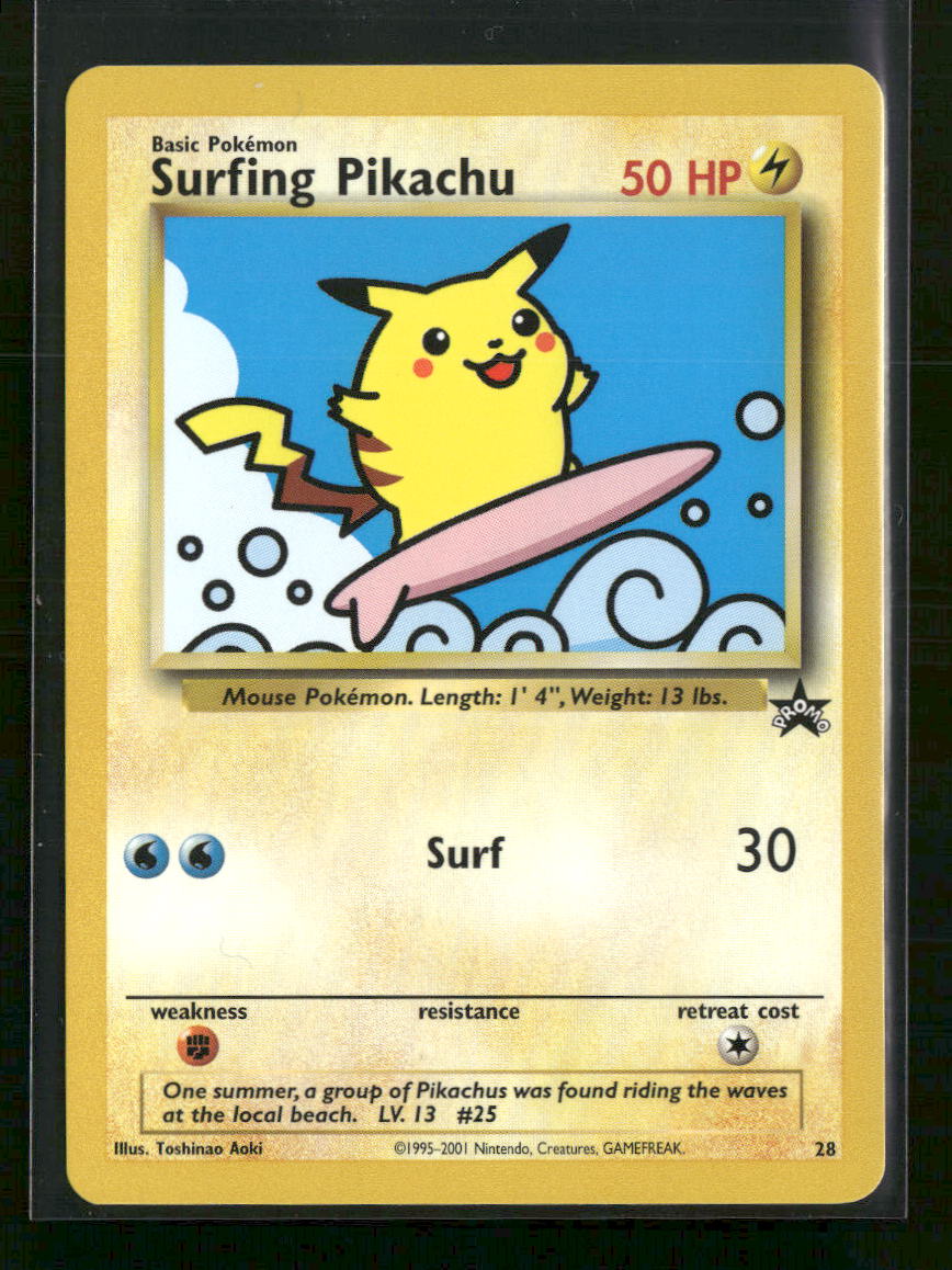 WoTC Promo Surfing Pikachu #28/53
