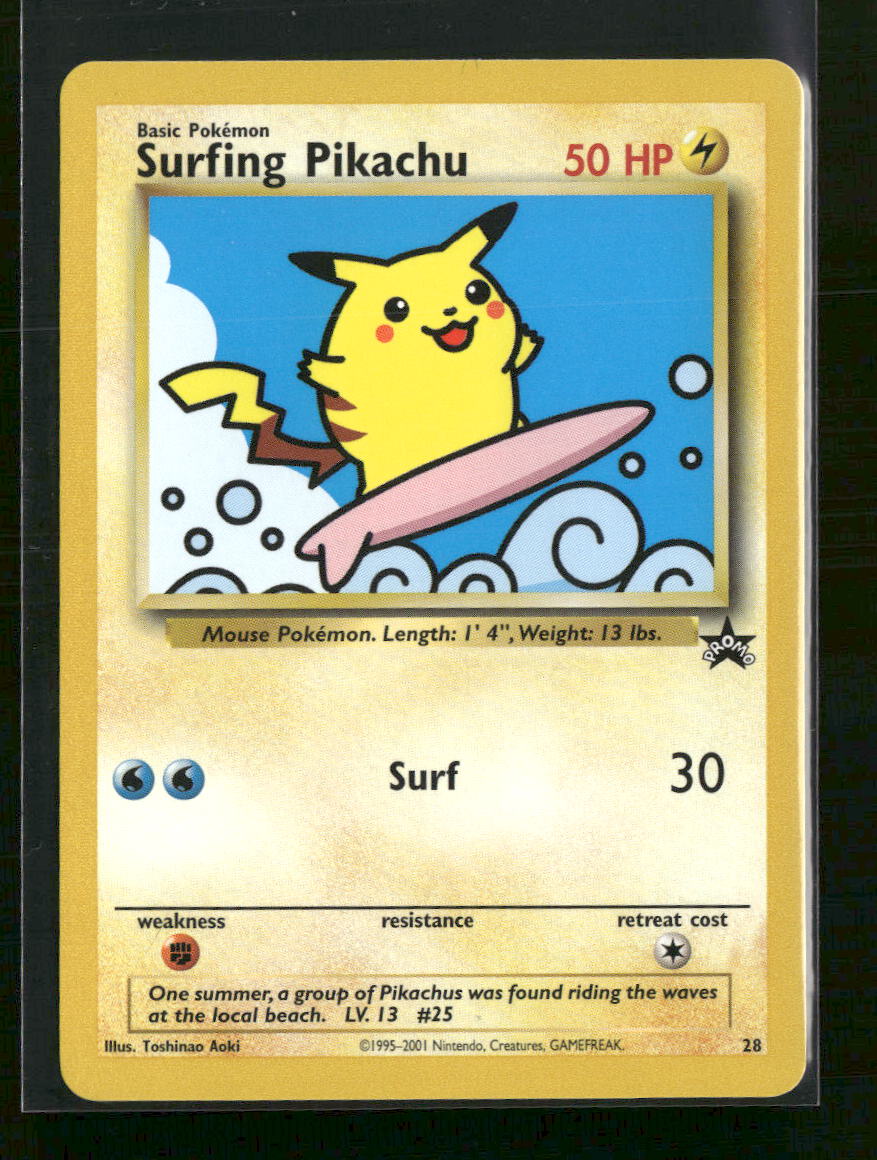 WoTC Promo Surfing Pikachu #28/53
