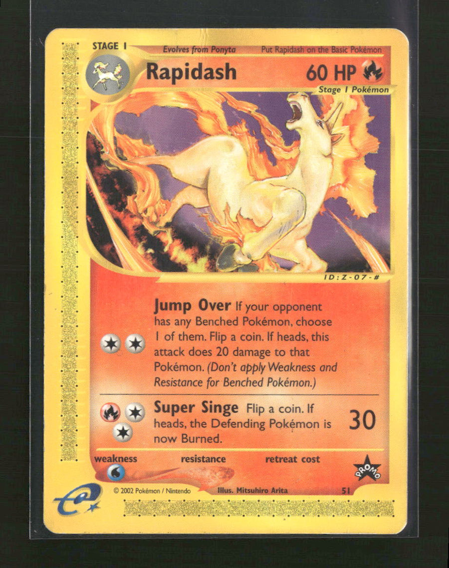 WoTC Promo Rapidash (51) #51/53 *Damaged*