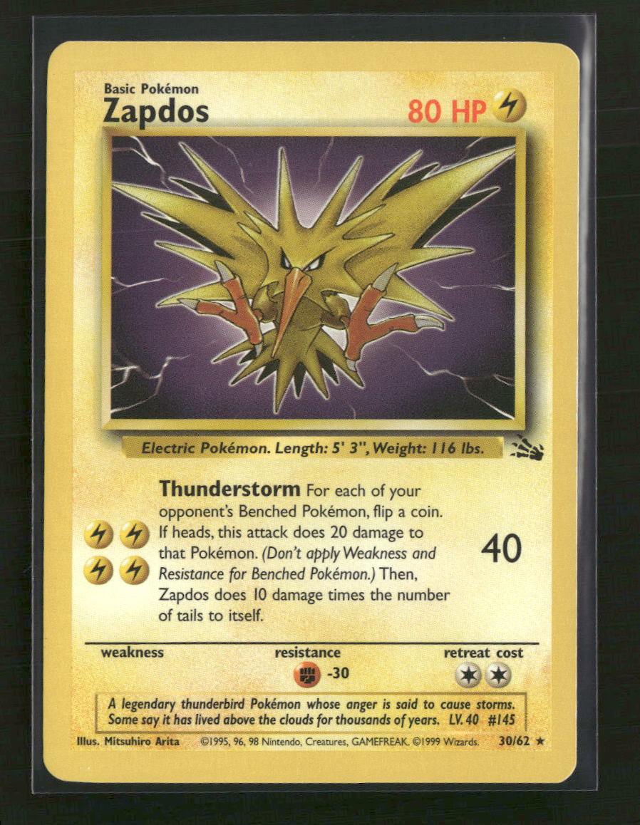 Fossil Zapdos (30) #30/62