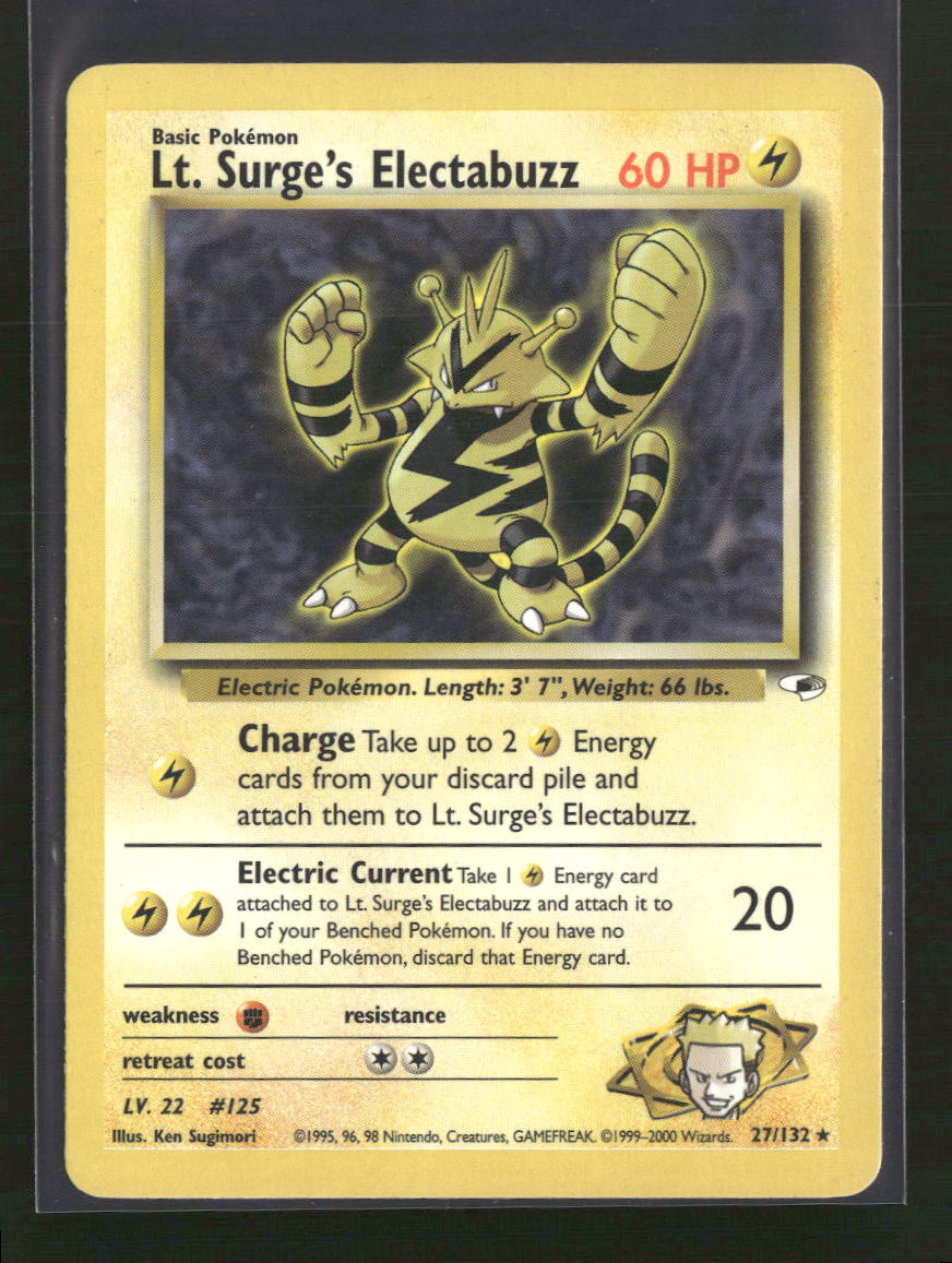 Gym Heroes Lt. Surge's Electabuzz (27) #027/132