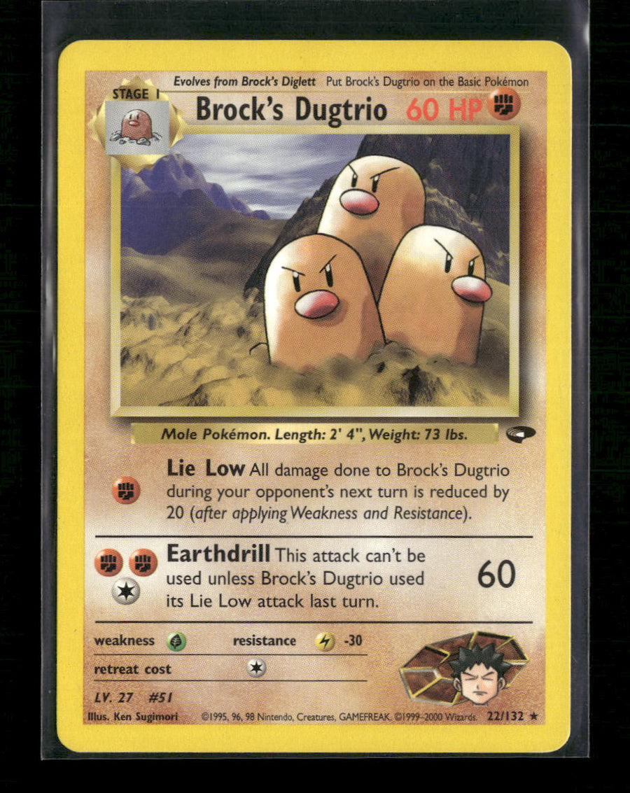 Gym Challenge Brock's Dugtrio #022/132