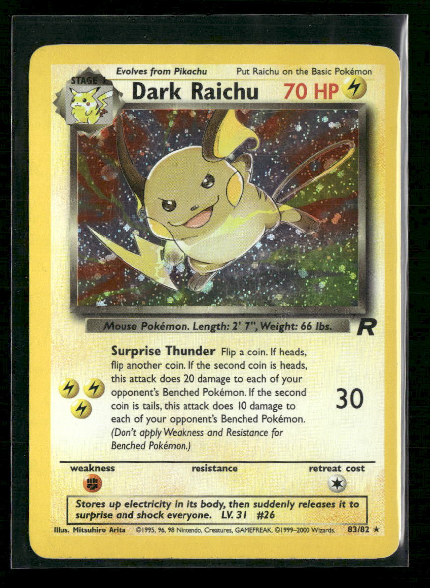 Team Rocket Dark Raichu #83/82