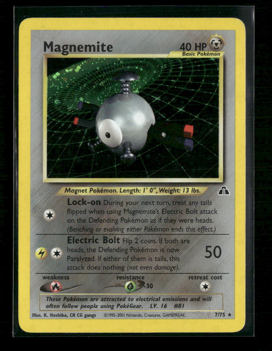 Neo Discovery Magnemite (7) #07/75 Damaged