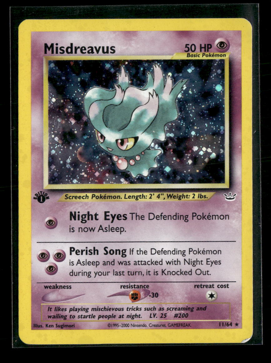 Neo Revelation Misdreavus 1st Edition #11/64