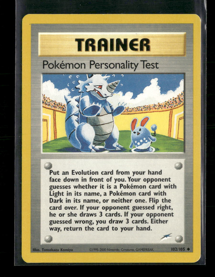 Neo Destiny Pokemon Personality Test #102/105