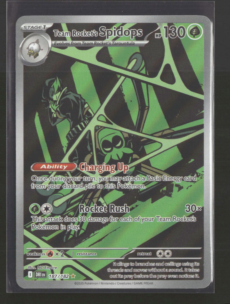 SV10: Destined Rivals Team Rocket's Spidops #187/182