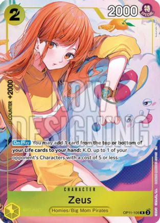 Zeus (Official Playmat -Bandai Card Games Fest 24-25 Edition-) (OP11-106) - One Piece Promotion Cards Foil