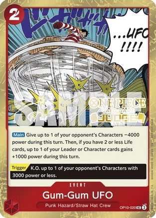 Gum-Gum UFO (Judge Pack Vol. 6) (OP10-020) - One Piece Promotion Cards Foil