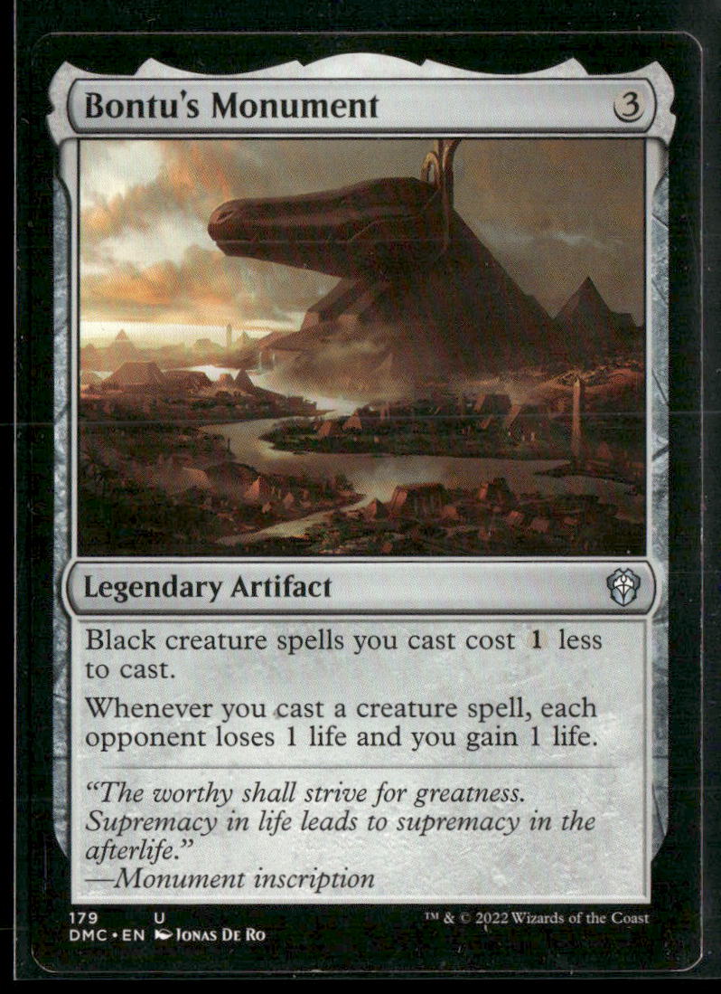 Commander: Dominaria United Bontu's Monument #179