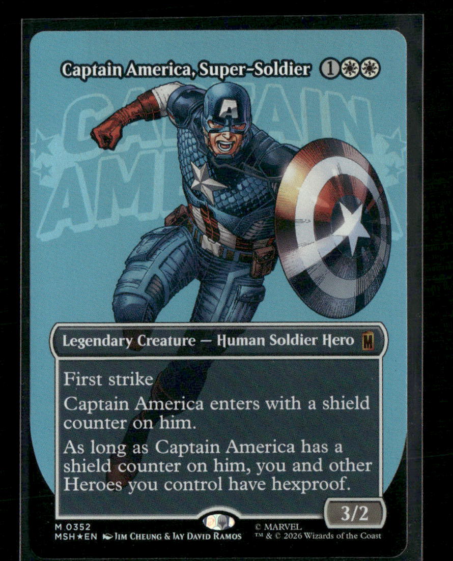Marvel Super Heroes Captain America, Super-Soldier (Borderless) (0352) #352