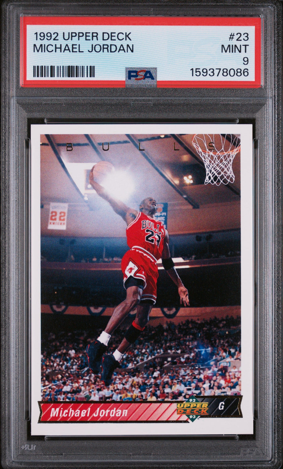 1992 Upper Deck Michael Jordan 9 PSA #23