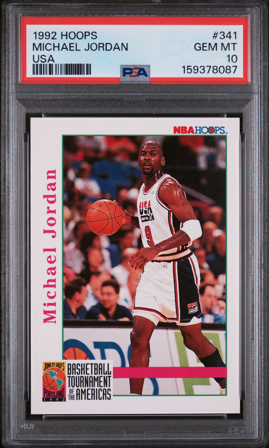 1992 Hoops Usa Michael Jordan 10 PSA #341