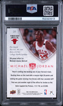 2009 Upper Deck Jordan Legacy Gold Gold Michael Jordan 10 PSA #31
