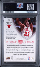 2009 Upper Deck Jordan Legacy Gold Gold Michael Jordan 10 PSA #72