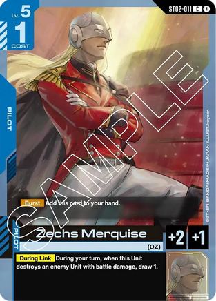 Zechs Merquise (ST02-011) - Starter Deck 02 Wings of Advance