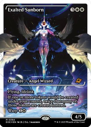 Exalted Sunborn (Showcase) (Fracture Foil) (EOE-358) - Edge of Eternities Foil