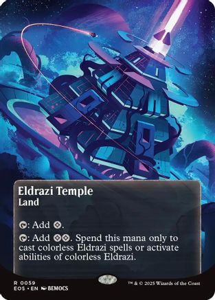 Eldrazi Temple (0059) (Borderless) (EOS-059) - Edge of Eternities: Stellar Sights