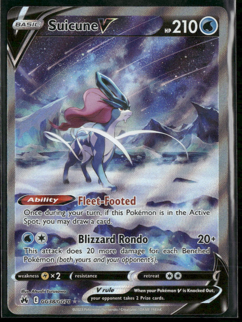 SWSH: Crown Zenith: Galarian Gallery Suicune V #GG38/GG70